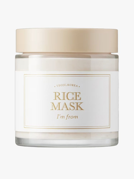 I&rsquo;m From Rice Mask in branded tub component on a light gray background